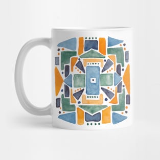 Geometric Watercolor Mug